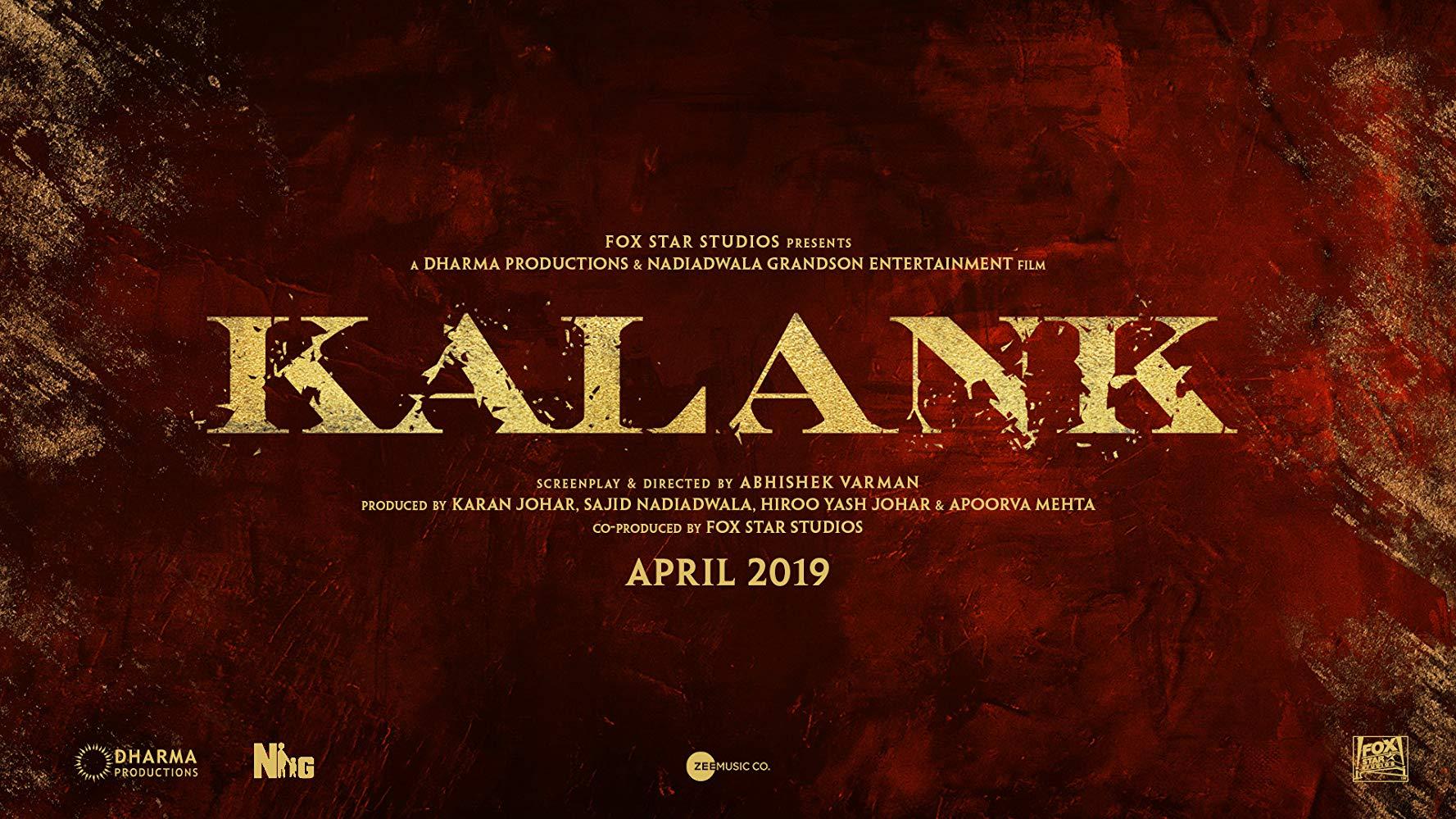 مشاهدة فيلم Kalank (2019) مترجم