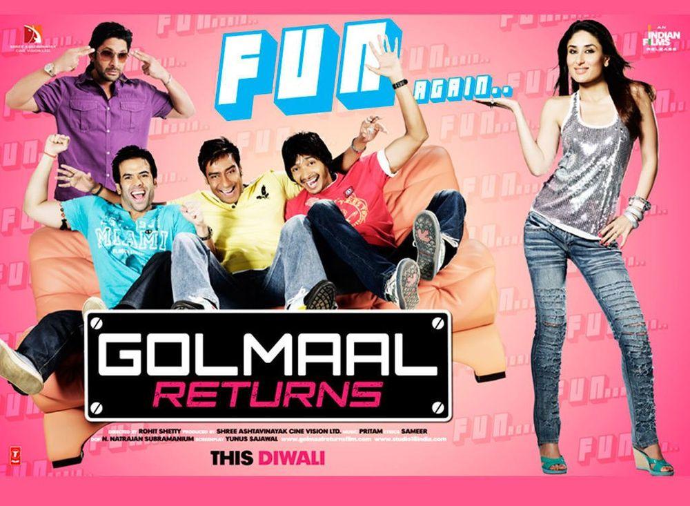 مشاهدة فيلم Golmaal Returns (2008) مترجم