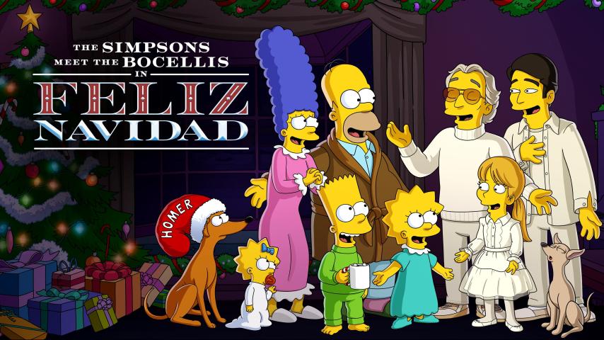 مشاهدة فيلم The Simpsons Meet the Bocellis in Feliz Navidad (2022) مترجم