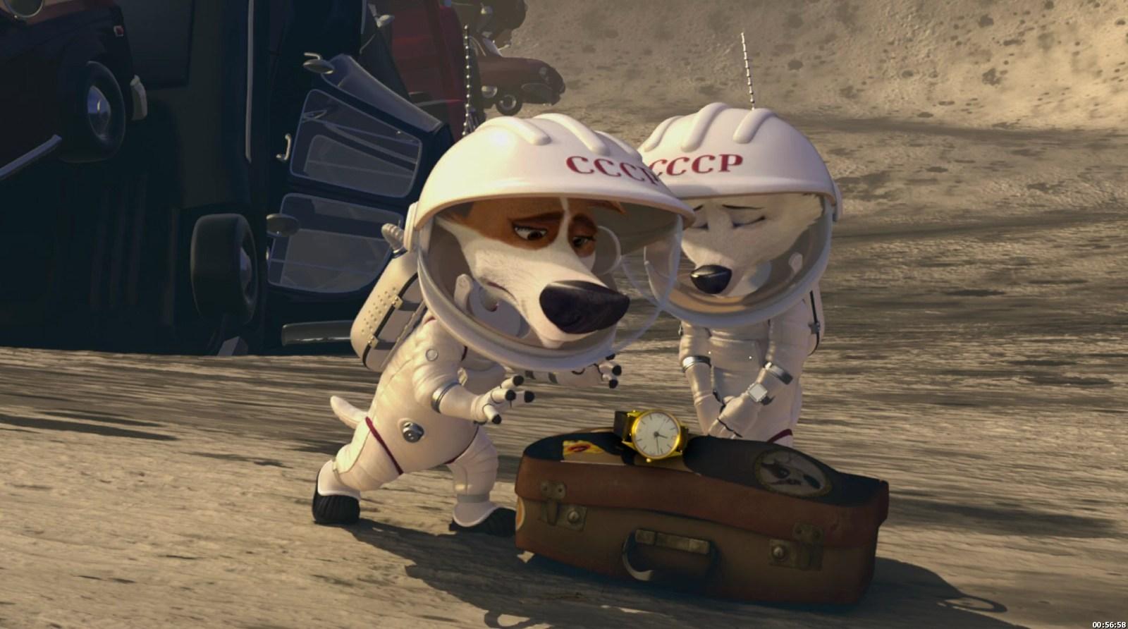 مشاهدة فيلم Space Dogs Adventure to the Moon (2016) مترجم